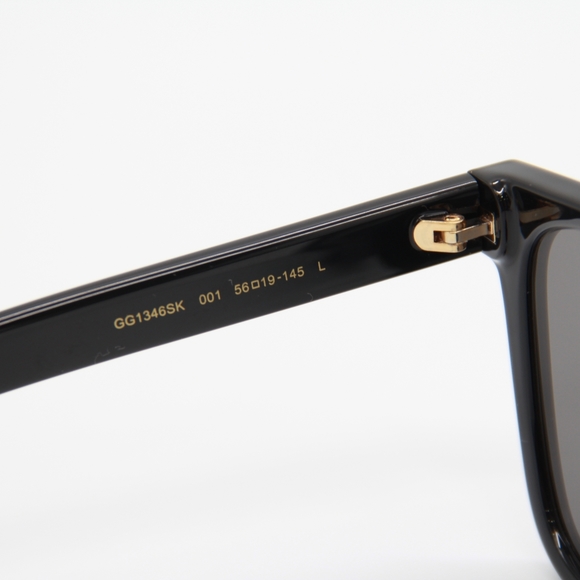 NEW GUCCI SUNGLASSES GG1346SK 001 UNISEX EYEWEAR BLACK GUCCI - Picture 8 of 11